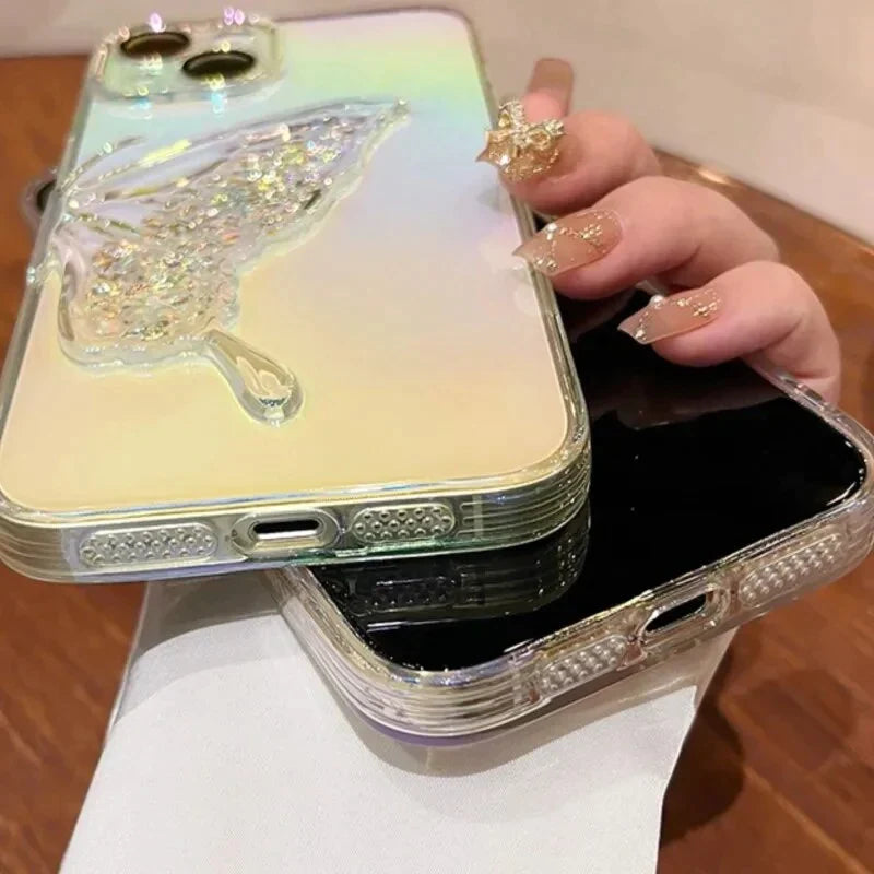 Glitter Butterfy Back Case For Apple iPhone 15 Pro – Planetcart