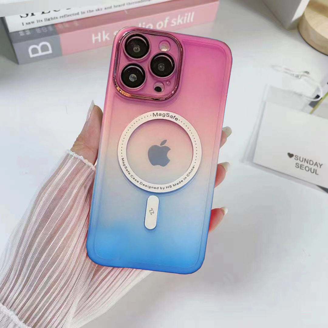 Premium Gradient Silicone Case With Magsafe For iPhone 13 Series