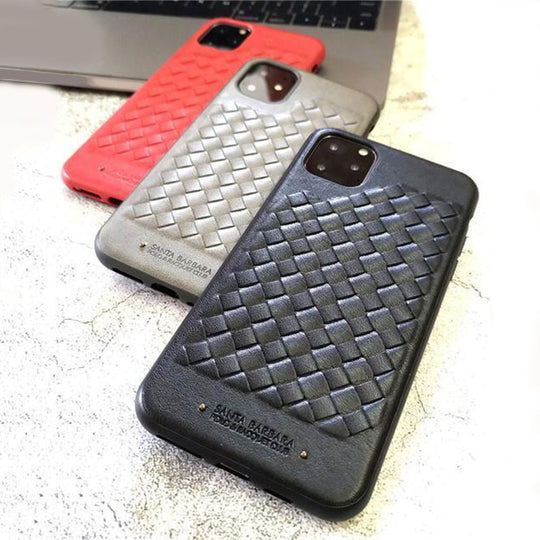 Santa Barbara Ravel Series Black Genuine Leather Case For iPhone 13 Pro - planetcartonline