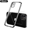 Luxury Square Silicon Clear Case With Camera Protection For iPhone 12 Pro Max