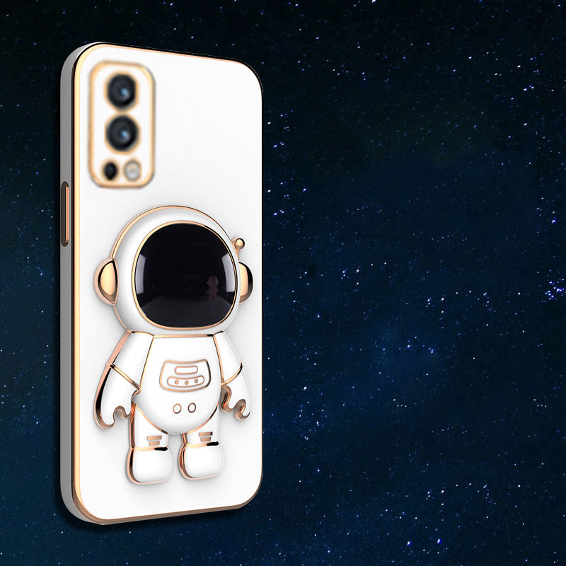 Astronaut Luxurious Gold Edge Back Case For OnePlus Nord 2