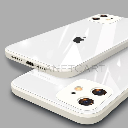 Special Edition Glossy Silicone Soft Edge Back Case with Camera Protection For iPhone 12 Pro Max